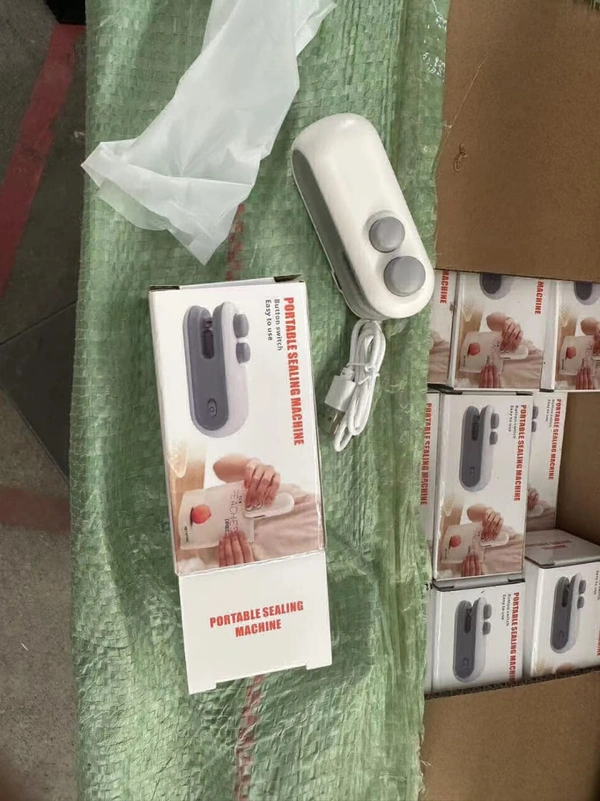 Portable Sealing Machine – Mini Rechargeable Food Sealer for Bags, Snacks, and More | SKVWORLDPortable Sealing Machine