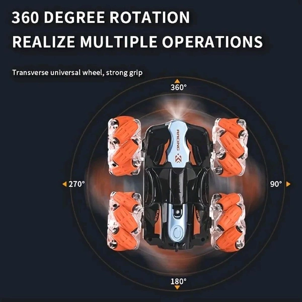 Remote Control Car Stunt Twist Car, Manual Control Off-Road Vehicle, Four-Wheel Drive Climbing Drift Racing Toys for Boy Children Toy