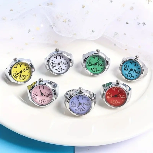 Stylish Unisex Finger Ring Watch for Girls/Women/Men/Boys