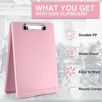 A4 Clip Pad/Clipboard with Storage Case for Paper and Document Storage