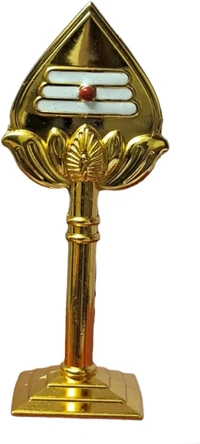 Golden Metal Vel Idol | Murugan Vel Metal/Gold | Om Vel Idol for Pooja