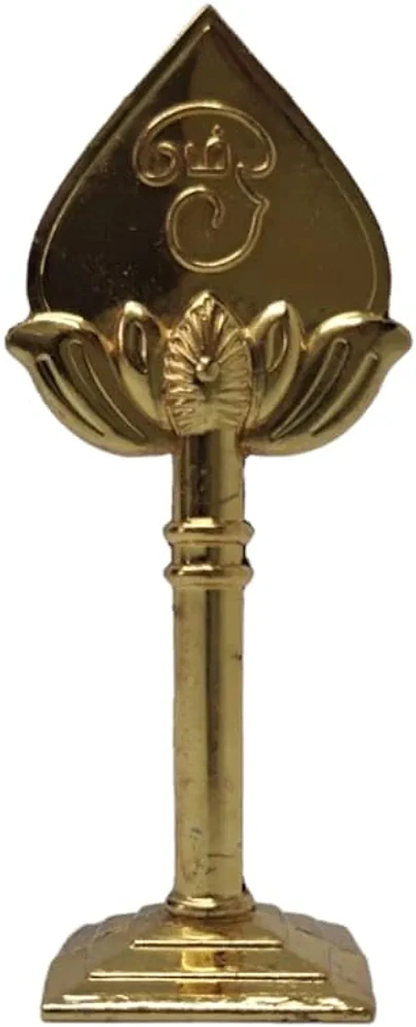 Golden Metal Vel Idol | Murugan Vel Metal/Gold | Om Vel Idol for Pooja