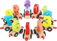 Wooden Digital Number Train – Colorful Educational Toy for Toddlers & Preschoolers