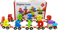Wooden Digital Number Train – Colorful Educational Toy for Toddlers & Preschoolers