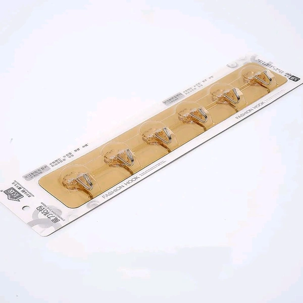 Heavy Duty Self Adhesive Multi Function Golden Wall Hooks