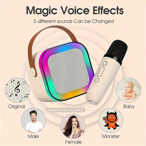 Karaoke Toy Speaker With Wireless Single Mic