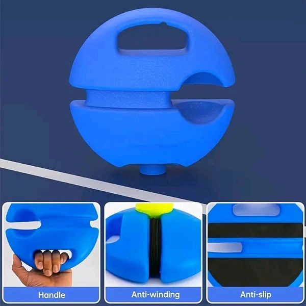 Tennis Training Device Base Set with Rebound Ball & Rope – Solo Practice Trainer for Beginners & Pros | SKVWORLD 