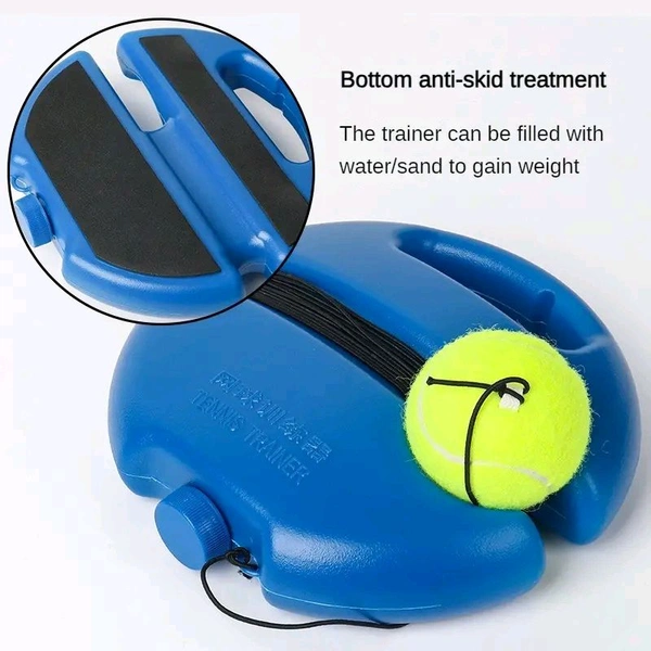 Tennis Training Device Base Set with Rebound Ball & Rope – Solo Practice Trainer for Beginners & Pros | SKVWORLD 
