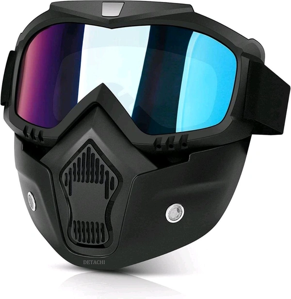 SKVWORLD Motorcycle Goggles Mask with UV Protection & Detachable Face Shield – Ultimate Riding Gear