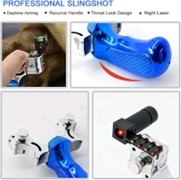 Multi-Function Laser Guided Sling Shot - Outdoor Game, Fitness, and Fishing Toy for All Ages | Rubber Band Slingshot with Scope