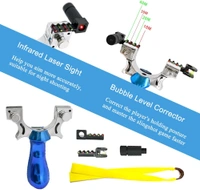 Multi-Function Laser Guided Sling Shot - Outdoor Game, Fitness, and Fishing Toy for All Ages | Rubber Band Slingshot with Scope