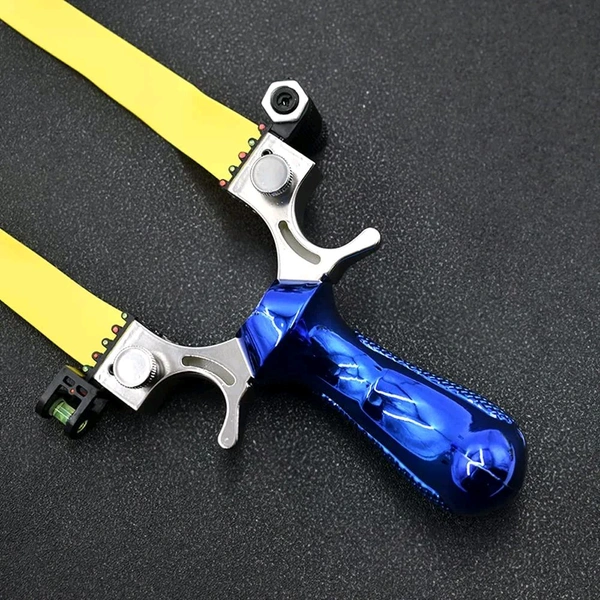 Multi-Function Laser Guided Sling Shot - Outdoor Game, Fitness, and Fishing Toy for All Ages | Rubber Band Slingshot with Scope