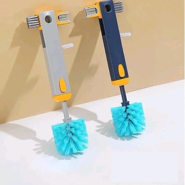 4-in-1 Water Bottle Washer Brush - The Ultimate Tumbler Cleaner with Handle Scrubber for Spotless Hydration, Groove Cleaning, and Reusable Bottle Maintenance Multicolour