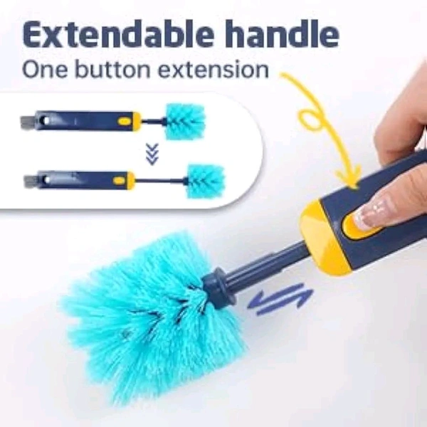 4-in-1 Water Bottle Washer Brush - The Ultimate Tumbler Cleaner with Handle Scrubber for Spotless Hydration, Groove Cleaning, and Reusable Bottle Maintenance Multicolour