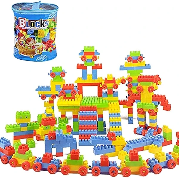 Building Blocks With Bag Pack Multicolor 220pcs
