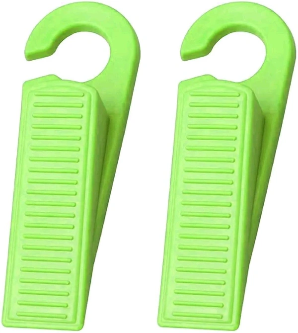  Non-Slip Rubber Hook Door Stopper Holds Doors Open (Set of 2) (Any One Color Will Be Sent You as Per Availability)