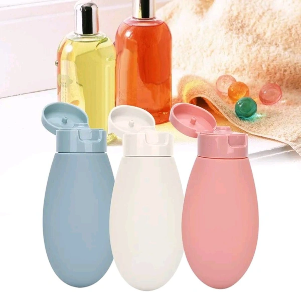 3 Pieces Travel Bottles, Empty Shampoo Shower Gel Tubes Liquid Travel Bottles, Lotion Silicone Sub Bottle Silicone Travel Bottles Set Personal Care Products