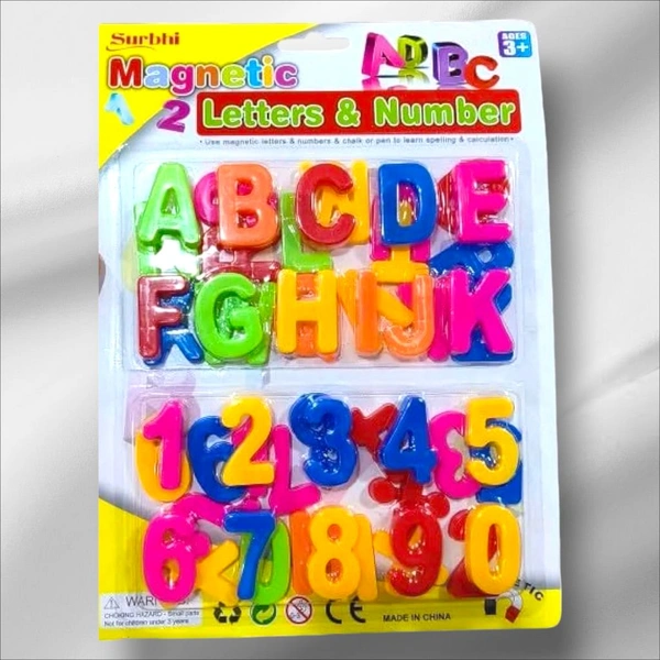 Magnetic Letters and Numbers Set, Educational Alphabet Learning Toy, 36 Pieces, Ages 3+