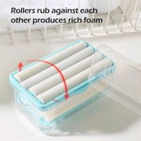 2-IN-1 PORTABLE SOAP DISH & SOAP DISPENSER WITH ROLLER