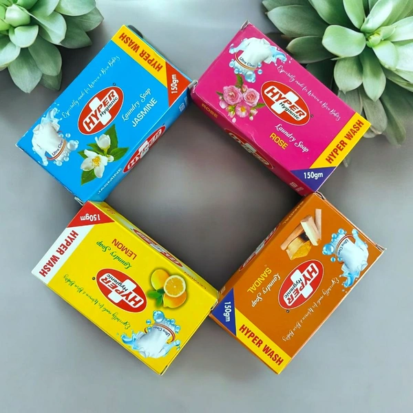 Hyper Wash Laundry Soap – Multi-Fragrance Stain Remover | Gentle & Effective Cleaning | Fabric Care & Long-Lasting Freshness