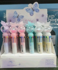 10 COLOR BUTTERFLY PEN / Fancy Pen For Girls Best Gift for Kids Best Return Gift for Students