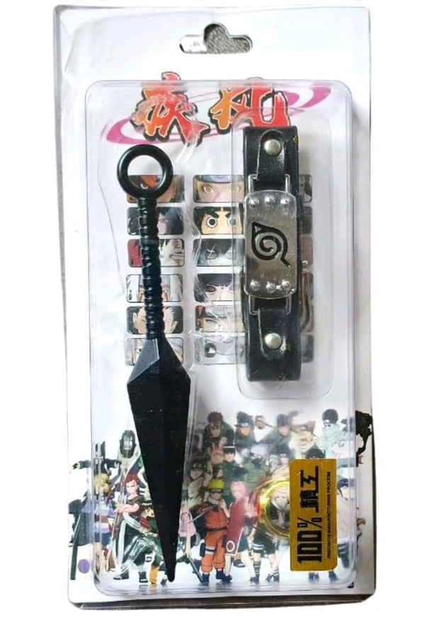 Naruto Bracelet Ring & Action Tool Pack Of 3 Items For Anime Fans