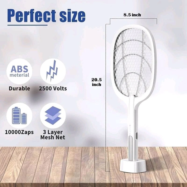 2 in 1 Mosquito Bat Killer Racket Swatter UV Light