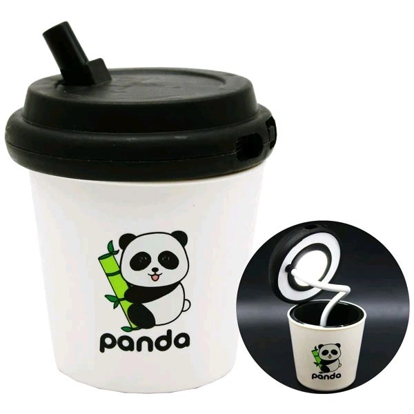 Tea Cup Desk Lamp – Cute LED Night Light with Straw, USB Rechargeable, Soft Glow for Bedroom, Study Desk & Cozy Room Decor