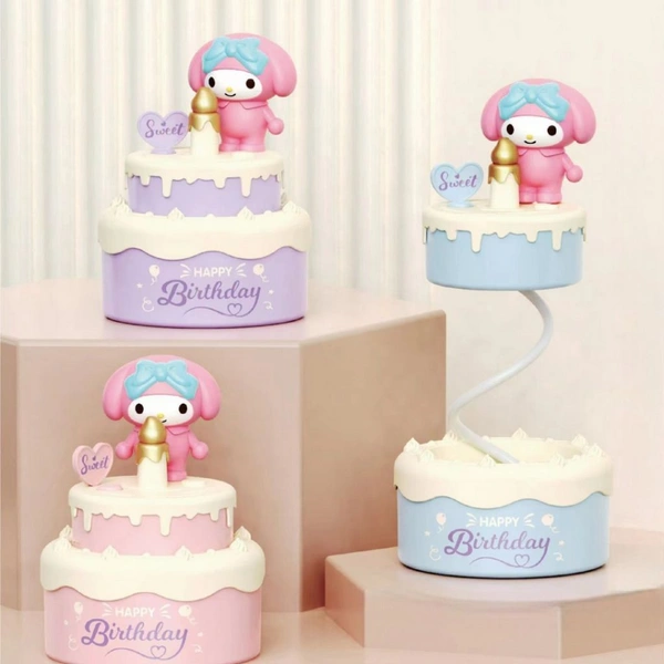 Cake Shaped LED Table Lamp – Cute Decorative Night Light for Bedroom, Desk & Party Decor, Soft Warm Glow