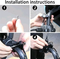 Helmet Lock for Bike & Motorcycle,Universal Helmet Security Lock,Applies to 22-28mm Diameter,Cycle Lock for Handlebar Scooter Lock for Motorcycles/Bicycles/Scooters