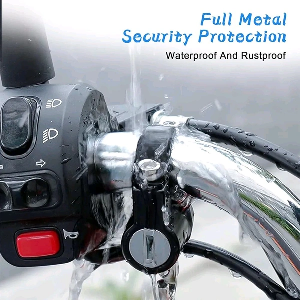 Helmet Lock for Bike & Motorcycle,Universal Helmet Security Lock,Applies to 22-28mm Diameter,Cycle Lock for Handlebar Scooter Lock for Motorcycles/Bicycles/Scooters