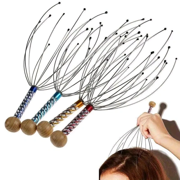 HAND HELD SCALP HEAD MASSAGER STRESS RELIEF