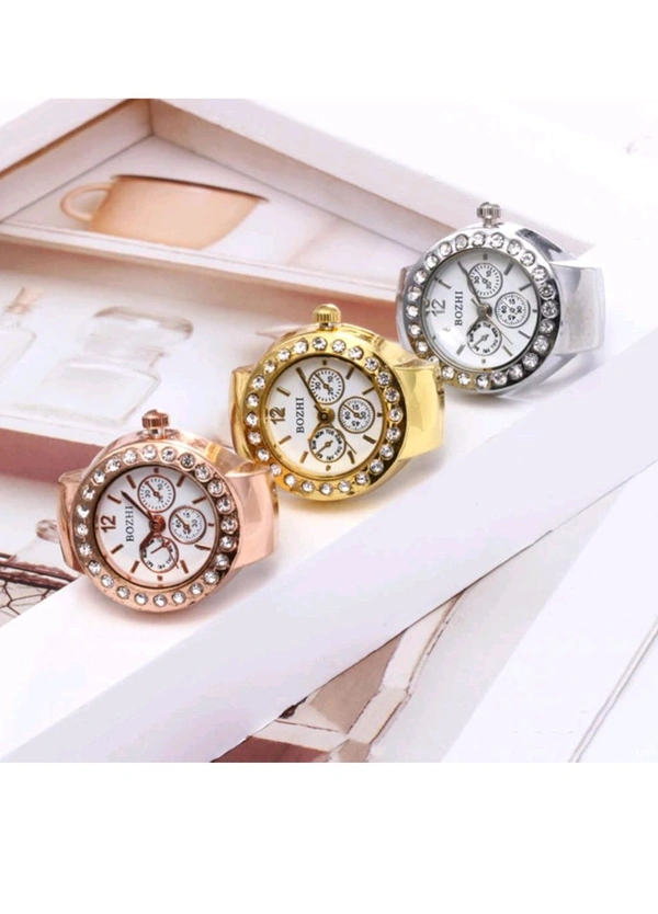Ring Watch Unique Shape ( Multi Color)