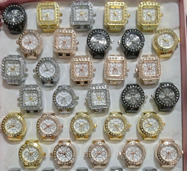 Ring Watch Unique Shape ( Multi Color)