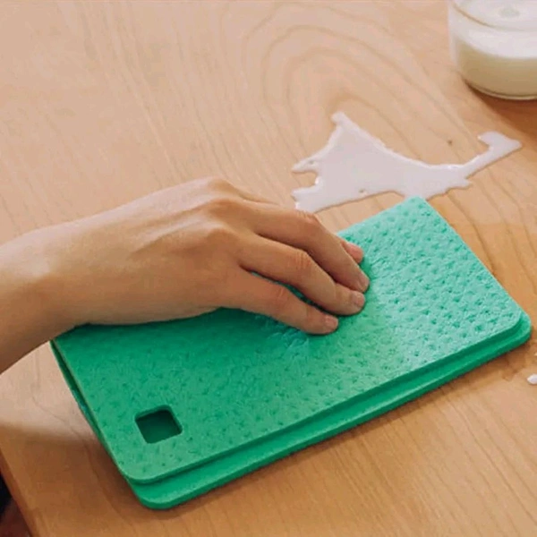 Natural Sponge Cleaning Cloth, Scratch Resistant and Quick Drying Sponge for Plates, Pots, Pans, Tableware