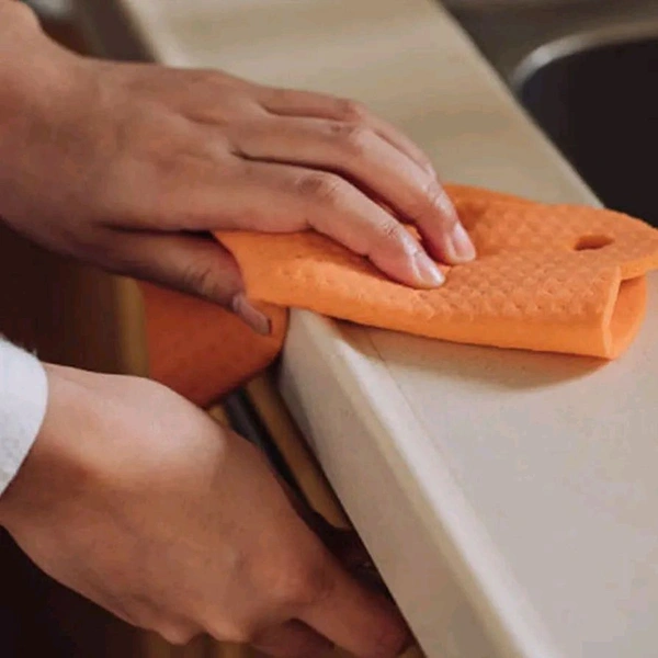 Natural Sponge Cleaning Cloth, Scratch Resistant and Quick Drying Sponge for Plates, Pots, Pans, Tableware