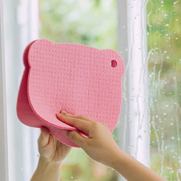 Natural Sponge Cleaning Cloth, Scratch Resistant and Quick Drying Sponge for Plates, Pots, Pans, Tableware