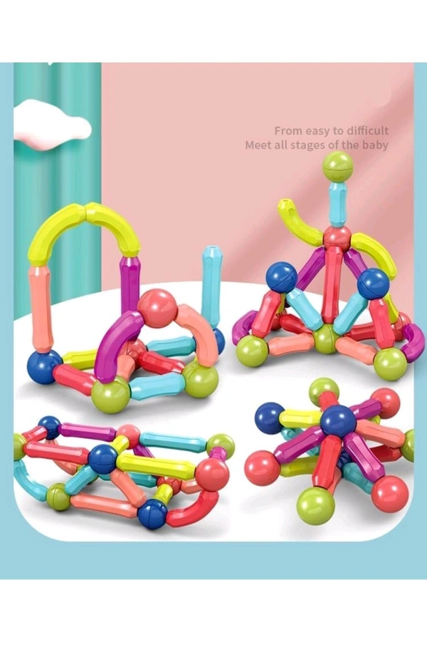 36 PCS Magnetic Colourful Bar Blocks