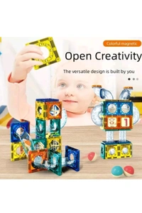42 Pcs Colorful Magnetic Bar Blocks