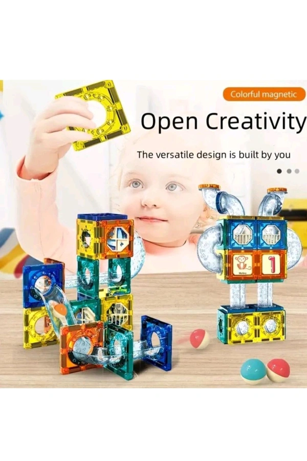 42 Pcs Colorful Magnetic Bar Blocks