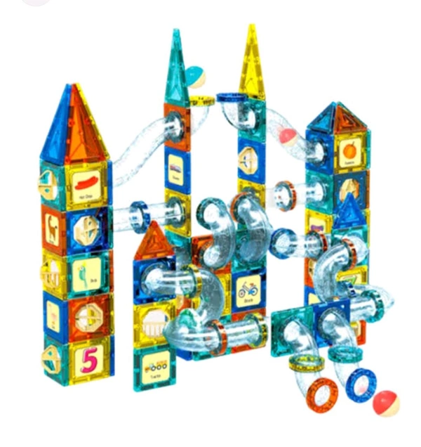 42 Pcs Colorful Magnetic Bar Blocks