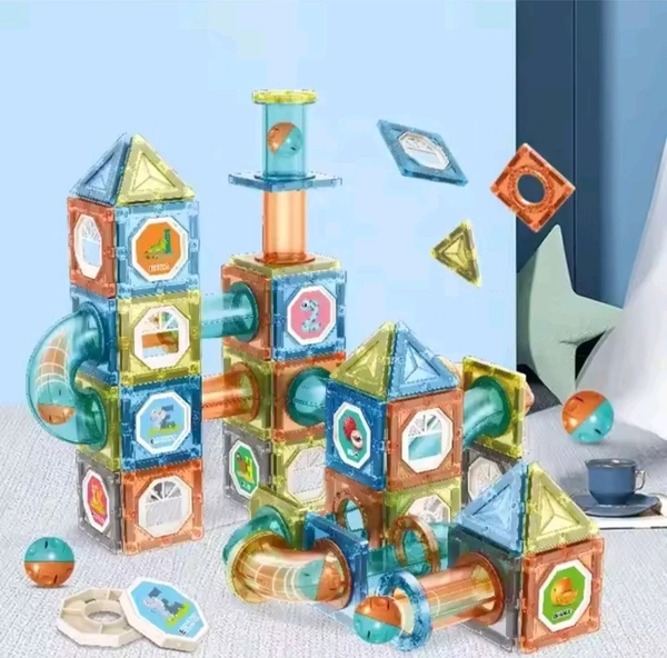42 Pcs Colorful Magnetic Bar Blocks