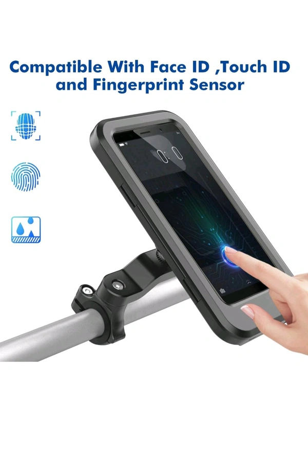 Bike Phone Mount Case 360° Rotation, Waterproof