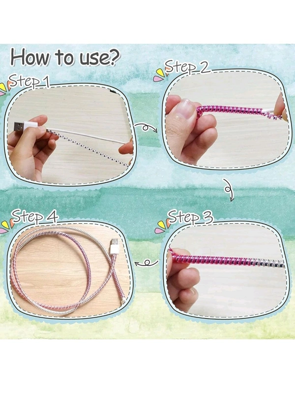 Cable Spiral Protector (Multi Color)