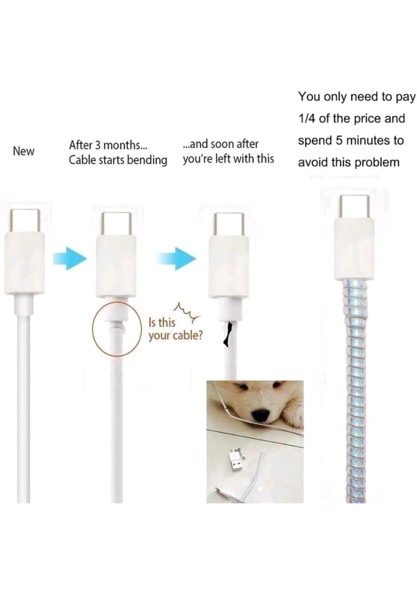 Cable Spiral Protector (Multi Color)