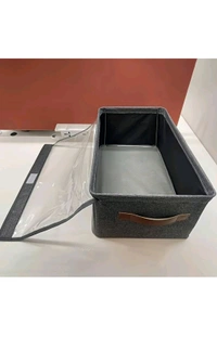 Folding Storage Box with Transparent Lid
