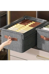 Folding Storage Box with Transparent Lid