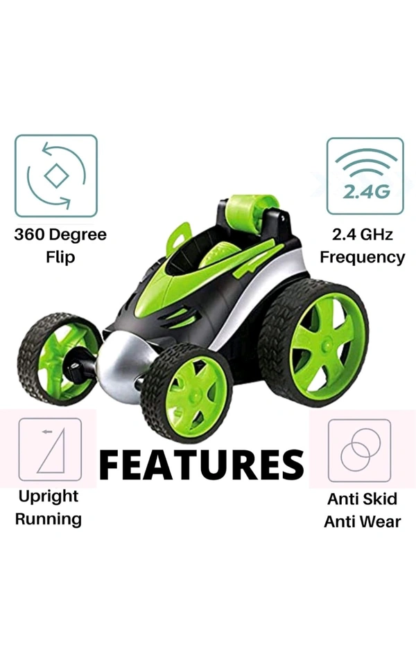 Remote Control Rechargeable Stunt Car with 360 Degree flip