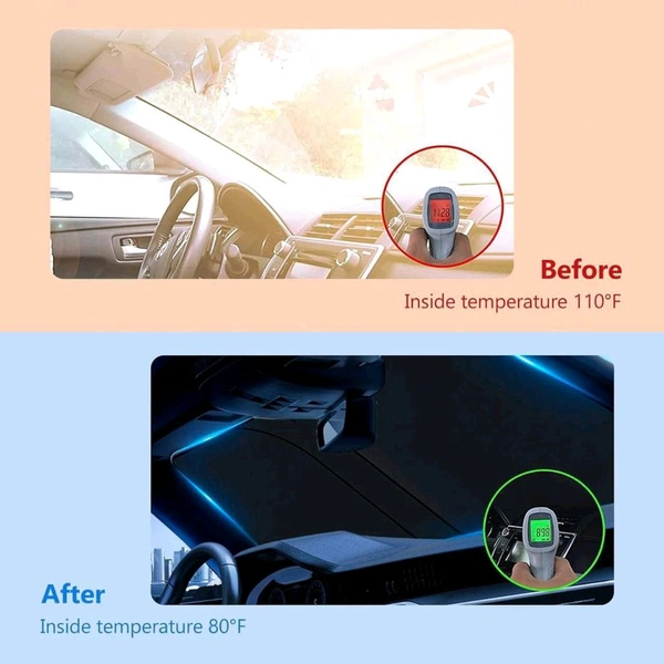 SKVWORLD Car Windshield Sunshade – Keep Your Car Cool & Protected! 