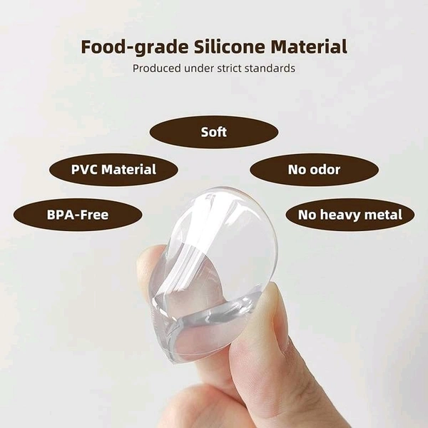 Round Shape Baby Safety Protection Table Corner Guards – Soft, Transparent & Shockproof | SKVWORLD
